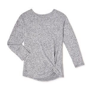 {Wonder Nation} Long Sleeve Brushed Twist-Front Top